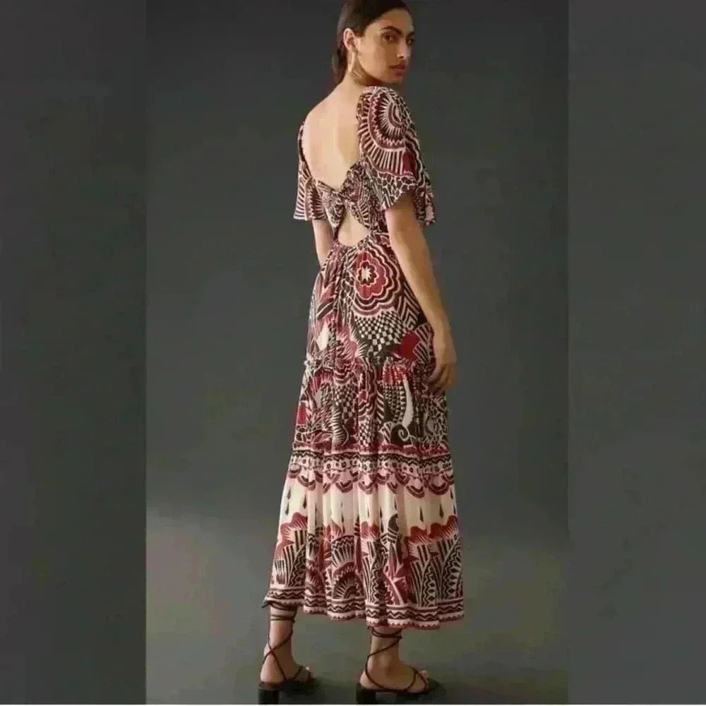 NWT Anthropologie Tiered Maxi Dress